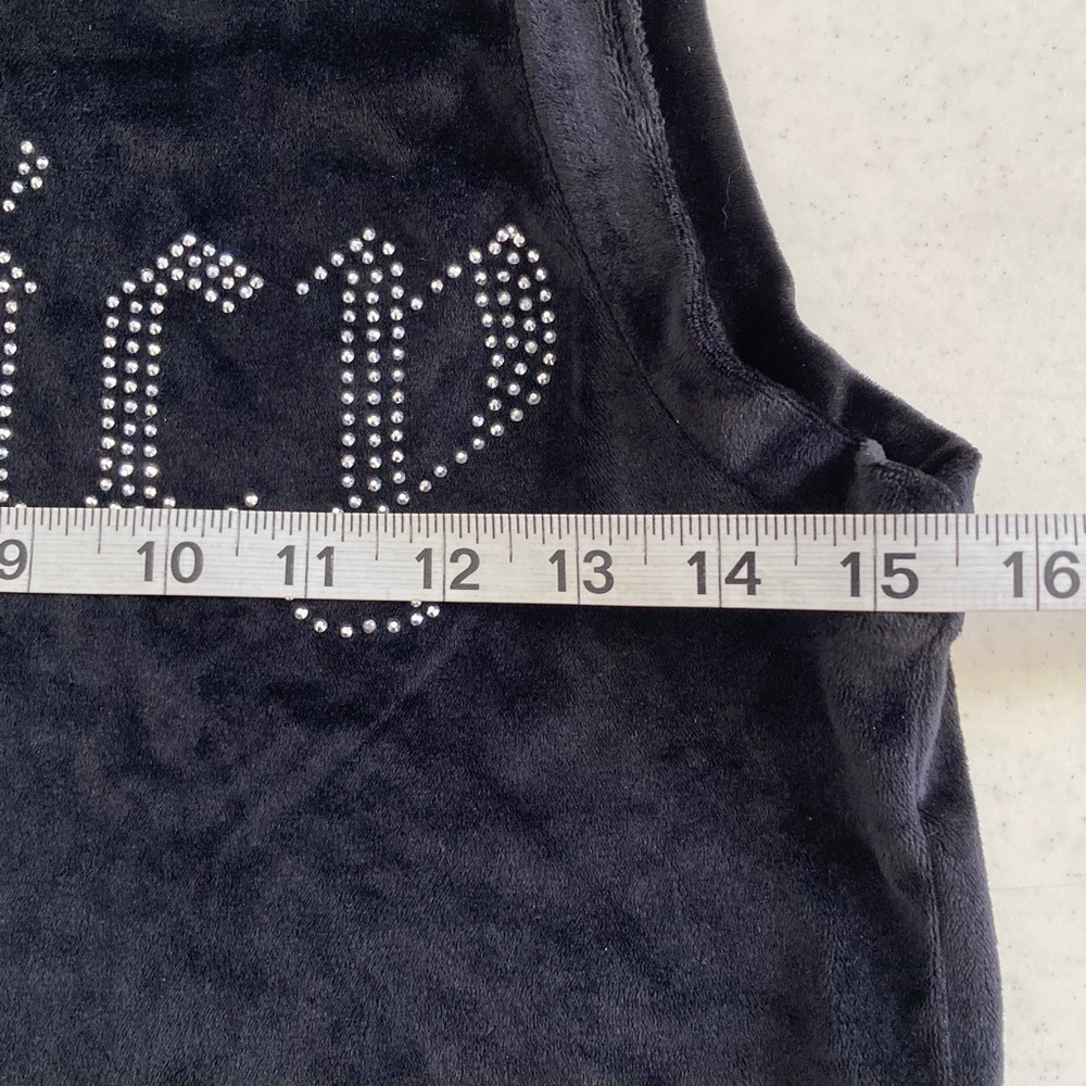 NWOT Juicy Couture Black Sleeveless Velour Set - Picture 4 of 6